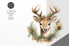 Christmas clipart, Reindeer clipart, Winter clipart Product Image 1