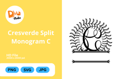 Cresverde Split Monogram Product Image 1