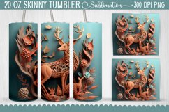 3D American Deer Tumbler Bundle - 11 Designs Product Image 4