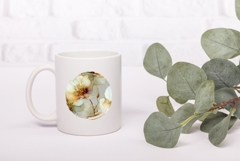 White Flowers Illustration, Nature PNG, Summer PNG Product Image 3