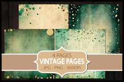 4 Vintage Abstract Digital Papers I Junk Journal Pages Product Image 1