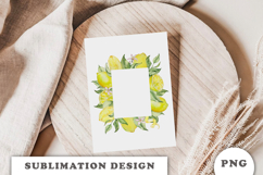 Watercolor Lemons Frame png Product Image 3