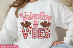 Valentine vibes PNG, Cozy Valentine Sublimation PN Product Image 1