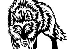 Wolf Svg/Png/Jpg/Ai/Vector predators/Wolf on the hunt Product Image 4