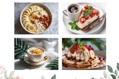 Breakfast Cutting Board, Food Cutting Board, Food PNG Product Image 3
