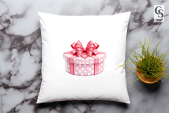Pink Ribbon Gift Box Clipart Sublimation PNG Product Image 3