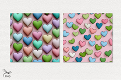 Valentines hearts digital paper, seamless pattern Product Image 3