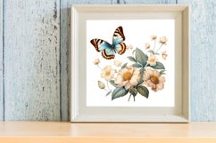 Vintage Floral Butterflies Clipart, butterflies Clipart Product Image 3