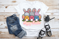 Happy Easter Bunny Tails &amp; eggs PNG Sublimation | Happy East Product Image 3