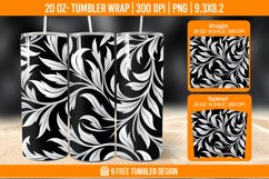 Leaf Tumbler Wrap Designs, Sublimation Wrap Product Image 1