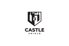 Castle Shield Logo Design Vector Template Product Image 3