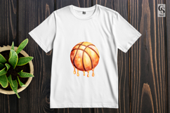Watercolor Basketball Ball Illustration Clipart png Product Image 2