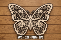 Floral Cut File for Cricut &amp; Laser Product Image 1