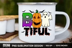 Halloween Sublimation PNG | Boo Tiful PNG Sublimation Product Image 1