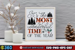 It's the most wonderful time of the year SVG, Christmas SVG Product Image 3