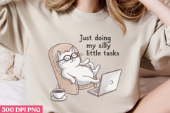 Just doing my silly little tasks PNG, Funny Animal Sublimati Product Image 3