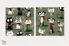 Cute kittens digital paper, seamless pattern Product Image 3