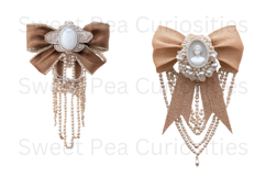 Cameo, Pearls, Ephemera, PNG, Junk Journal, clipart Product Image 3