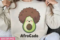 Afrocado PNG, Funny Puns Sublimation PNG Product Image 1