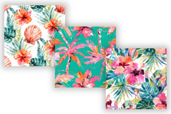 Tropical Floral Bundle Pack, Summer Seamless Patterns Product Image 3