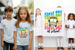 First day of school, Back to School SVG, laser cut files Product Image 2