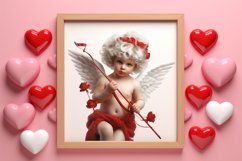 Crochet Valentines Day Clipart, Valentines Day Couplet Product Image 3