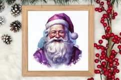 Christmas Purple Santa Claus Sublimation, Christmas PNG Product Image 3