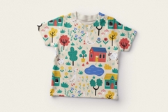 Farm Village Seamless Pattern Product Image 3