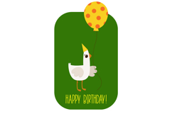 Birthday Cards Bundle, Cute Party Goose Birthday Greeting Product Image 3