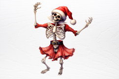 Christmas Skeleton Sublimation PNG Product Image 3