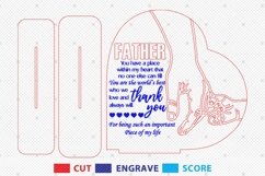 Personalized Dad And Kid Hand Heart Stand Decor SVG Product Image 2