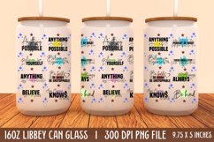 Motivational 16oz Can Glass Wrap, Libbey Glass Can Product Image 1