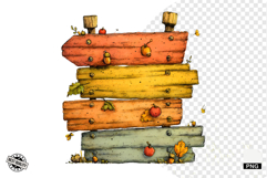 Autumn Signpost Clipart Product Image 1