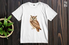 Watercolor Owl Illustration Clipart Sublimation PNG Product Image 2