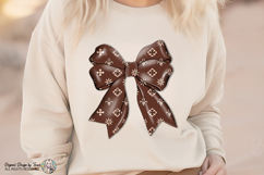 Luxury Brown Bow PNG Chic Fashion Ribbon Elegant Design Product Image 3