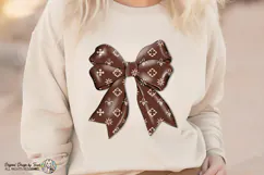 Luxury Brown Bow PNG Chic Fashion Ribbon Elegant Design Product Image 3