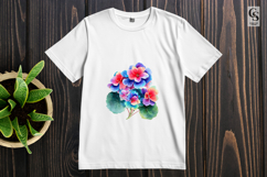 Colorful Watercolor Floral Clipart Sublimation PNG Product Image 2