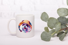 Summer French Lapdog Illustration, Summer Dog PNG Product Image 3