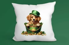 St Patricks Day Dog with Gold Coin Clipart, St Patricks Day Product Image 3