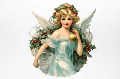 Vintage Christmas Cinema Clipart PNG Product Image 3