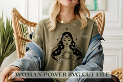 Woman Power SVG Design | Feminist SVG for Cricut&amp;Silhouette Product Image 1