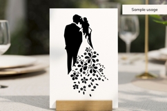 Bride And Groom Floral Dress SVG Product Image 3