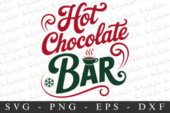 Hot Chocolate Bar Svg | Christmas svg Product Image 1
