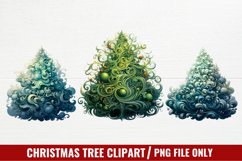 Christmas Tree Clipart Sublimation, Christmas Clipart Product Image 1