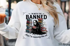 I'M WITH THE BANNED And I'm rereading PNG Product Image 3