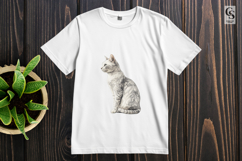 Silver Tabby Cat Clipart Sublimation PNG Product Image 2