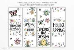 Hello Spring Bookmark Png Bundle Product Image 3