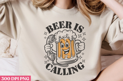 Beer is calling PNG, Funny Beer Quotes Sublimation PNG Product Image 3