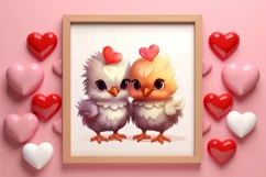 Couple Animal Valentines Day Clipart, Watercolor Couple Product Image 3