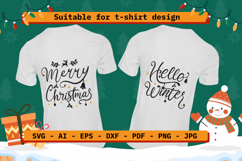 Christmas SVG Quotes: Merry Christmas &amp; Hello Winter Product Image 3